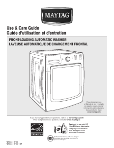 Manual Maytag MHW6000AG Maxima XL Washing Machine