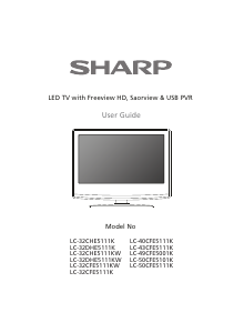 Handleiding Sharp LC-40CFE5111K LED televisie