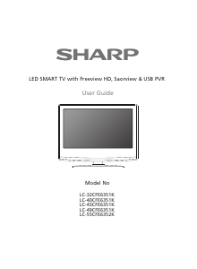 Manual Sharp LC-32CFE6351K LED Television