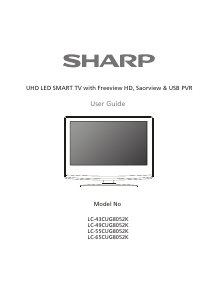 Manual Sharp LC-55CUG8052K LED Television