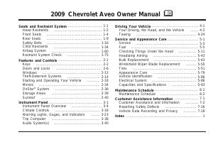 Manual Chevrolet Aveo (2009)