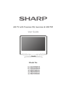 Manual Sharp LC-32CHF4041K LED Television