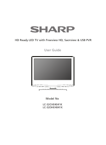 Manual Sharp LC-32CHE4041K LED Television