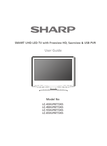 Manual Sharp LC-43XUF8772KS LED Television