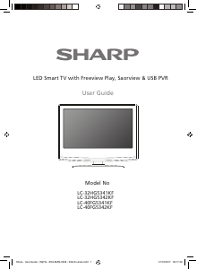 Manual Sharp LC-40FG5341KF LED Television