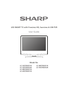 Manual Sharp LC-40CFE6351K LED Television