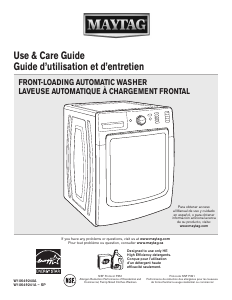 Manual Maytag MHW8100DW Maxima Washing Machine