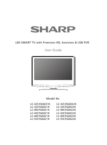 Handleiding Sharp LC-49CFG6021K LED televisie