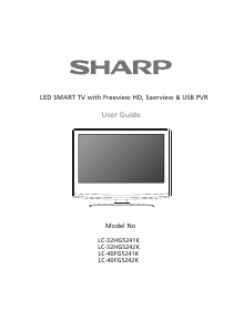 Handleiding Sharp LC-40CFG5242K LED televisie
