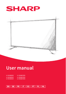 Handleiding Sharp LC-43UI8652E LED televisie