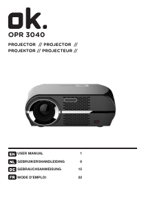 Manual OK OPR 3040 Projector