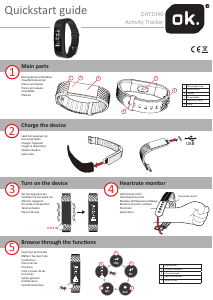 Mode d’emploi OK OAT1040 Tracker d'activité