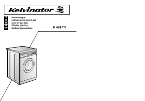 Manual de uso Kelvinator LB K424T/FOS Lavadora