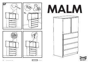 Priročnik IKEA MALM Omara