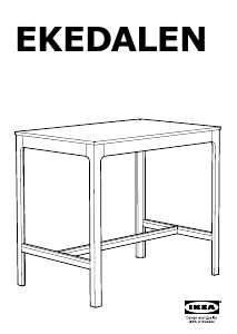 Priročnik IKEA EKEDALEN Barska miza