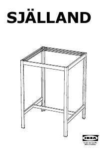 Kasutusjuhend IKEA SJALLAND Baarilaud