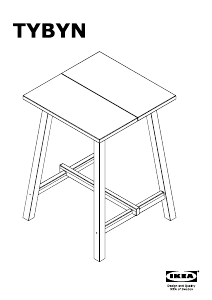 Használati útmutató IKEA TYBYN Bárasztal