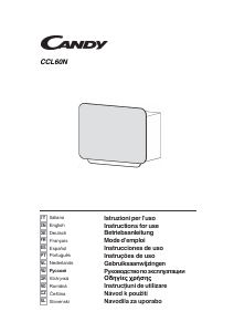 Manual Candy CCL60N Cooker Hood