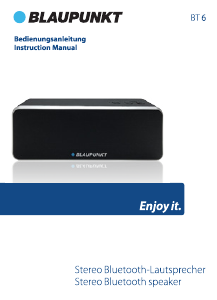 Manual Blaupunkt BT 6 Speaker