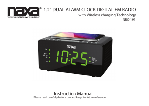 Manual Naxa NRC-191 Alarm Clock Radio