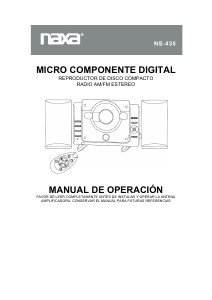 Manual de uso Naxa NS-435 Set de estéreo