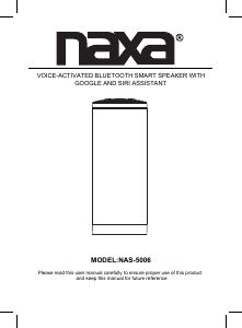 Handleiding Naxa NAS-5006 Luidspreker