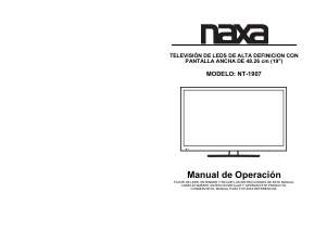 Manual de uso Naxa NT-1907 Televisor de LED