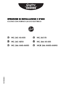 Manuale Gasfire-Hoover HGR 266 AMXS Cucina
