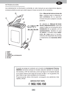 Manual de uso Iberna LB ITL 415 Lavadora
