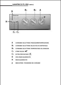 Manuale Iberna ITL 850 Lavatrice