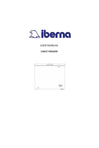 Manual Iberna ICHM 145 Freezer