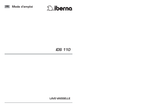 Mode d’emploi Iberna IDS 110X-47 Lave-vaisselle