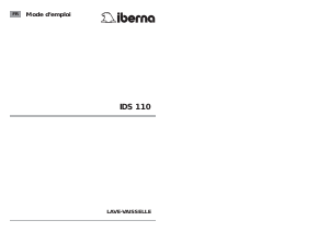 Mode d’emploi Iberna IDS 110 X/1-47 Lave-vaisselle