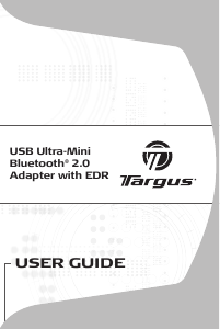 Manual Targus ACB10US1 Bluetooth Adapter