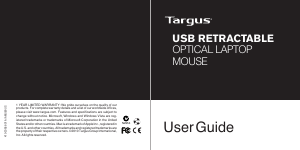 Manual Targus AMU89US Mouse