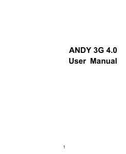 Handleiding Yezz Andy 3G 4.0 Mobiele telefoon