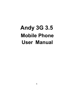 Handleiding Yezz Andy 3G 3.5 Mobiele telefoon