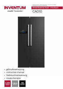 Mode d’emploi Inventum CA010 Réfrigérateur combiné