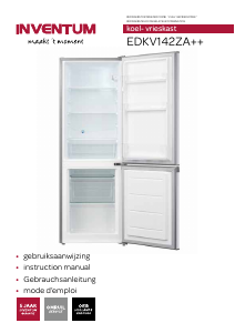 Mode d’emploi Inventum EDKV142ZA++ Réfrigérateur combiné