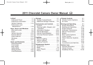 Manual Chevrolet Camaro Convertible (2011)