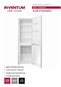 Manual Inventum EDKV142WA+ Fridge-Freezer