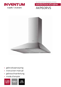 Manual Inventum AKP60RVS Cooker Hood