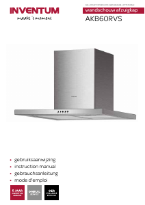 Handleiding Inventum AKB60RVS Afzuigkap