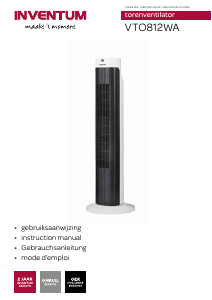 Mode d’emploi Inventum VTO812WA Ventilateur