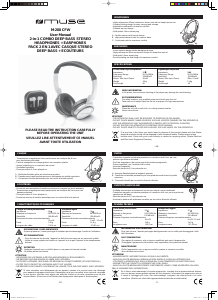 Manual de uso Muse M-200 Auriculares