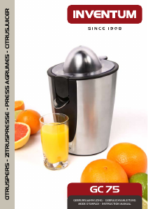 Manual Inventum GC75 Citrus Juicer