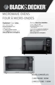 Manual Black and Decker MO1211SBC Microwave