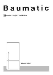 Manual Baumatic BRCIS 3180E Fridge-Freezer