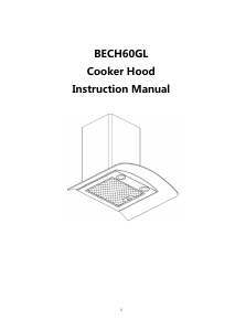 Manual Baumatic BECH60GL Cooker Hood