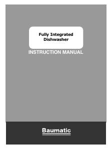 Manual Baumatic BDI 1L63S-80 Dishwasher